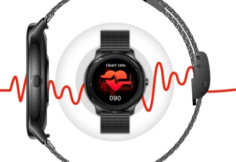 Smartwatch Damski Rubicon RNBE66 Black Super Slim