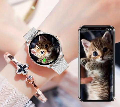 Smartwatch Damski Rubicon RNBE66 Silver Super Slim