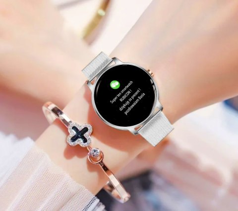 Smartwatch Damski Rubicon RNBE66 Silver Super Slim