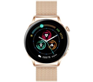 Smartwatch Damski Rubicon RNCE81 Rose Gold z Bransoletą Mesh