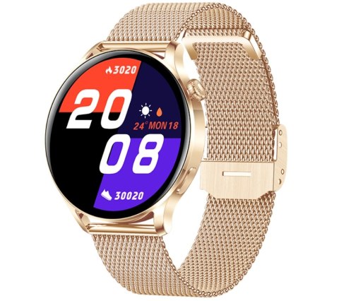 Smartwatch Damski Rubicon RNCE81 Rose Gold z Bransoletą Mesh