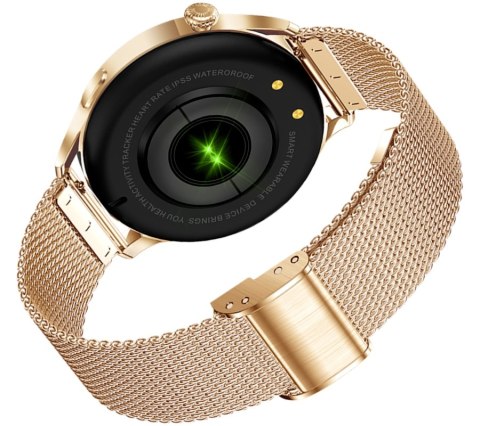 Smartwatch Damski Rubicon RNCE81 Rose Gold z Bransoletą Mesh