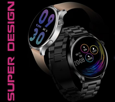 Smartwatch Damski Rubicon RNCE81 Rose Gold z Bransoletą Mesh