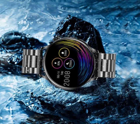 Smartwatch Damski Rubicon RNCE81 Rose Gold z Bransoletą Mesh