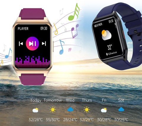 Smartwatch Rubicon RNCE89 Rose Gold z Funkcją Termometru