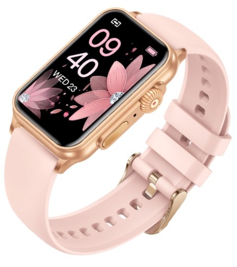 Smartwatch Damski Rubicon RNCF06 - Rose Gold/Pink