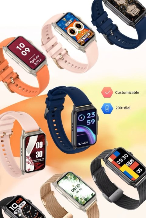 Smartwatch Damski Rubicon RNCF06 - Rose Gold/Pink
