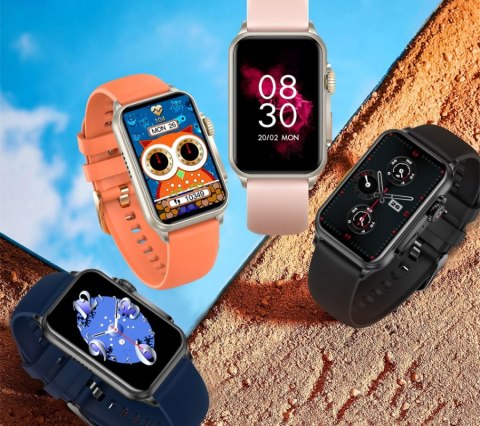 Smartwatch Damski Rubicon RNCF06 - Rose Gold/Pink