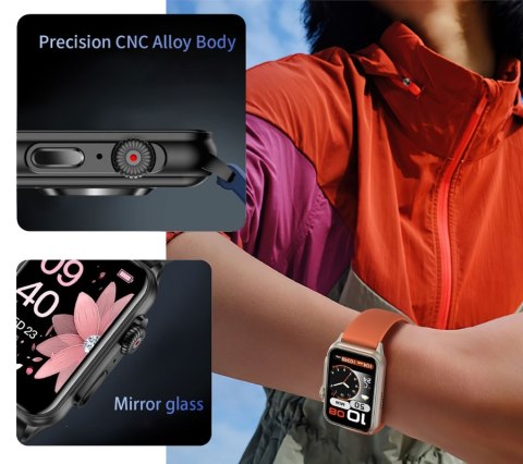 Smartwatch Damski Rubicon RNCF06 - Rose Gold/Pink