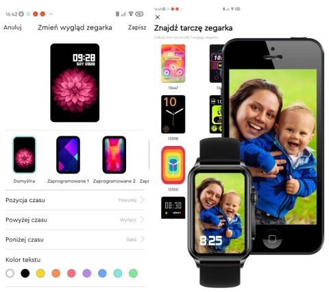 Smartwatch Damski Rubicon RNCF06 - Tytan/Orange
