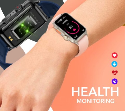 Smartwatch Damski Rubicon RNCF06 - Tytan/Orange