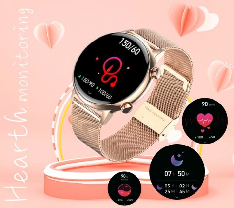 Smartwatch Damski Rubicon RNCF09 AMOLED - Rose Gold