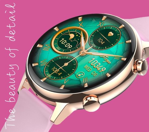 Smartwatch Damski Rubicon RNCF09 AMOLED - Rose Gold