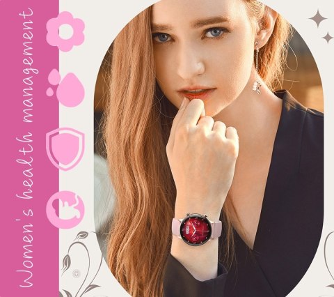 Smartwatch Damski Rubicon RNCF09 AMOLED - Rose Gold