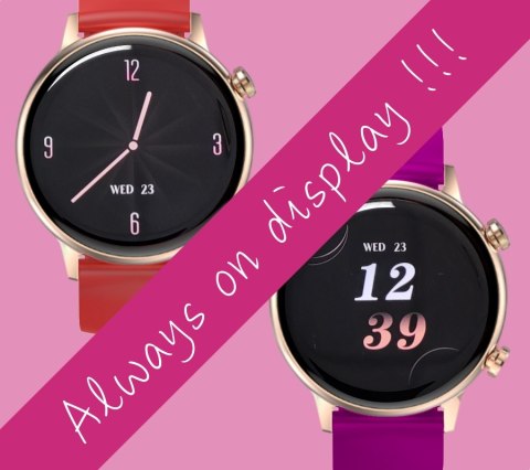 Smartwatch Damski Rubicon RNCF09 AMOLED - Rose Gold
