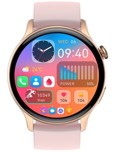 Smartwatch Rubicon RNCF10 AMOLED - Rose Gold 1.43"