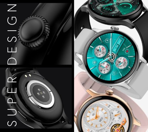 Smartwatch Rubicon RNCF10 AMOLED - Rose Gold 1.43"