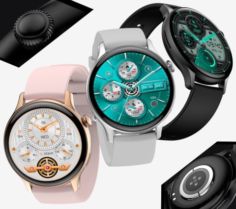 Smartwatch Damski Rubicon RNCF10 AMOLED Bluetooth Call Srebrny