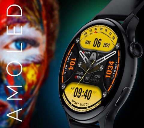 Smartwatch Damski Rubicon RNCF10 AMOLED Bluetooth Call Srebrny