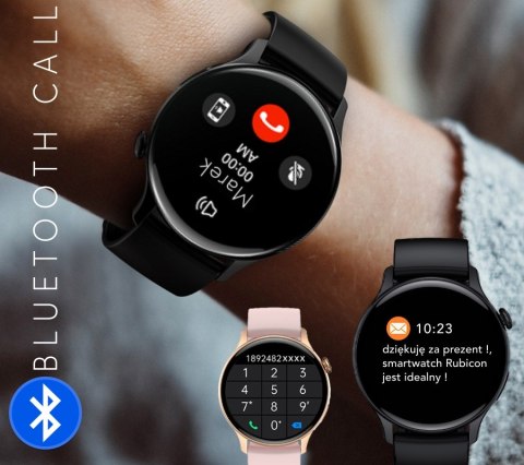 Smartwatch Damski Rubicon RNCF10 AMOLED Bluetooth Call Srebrny