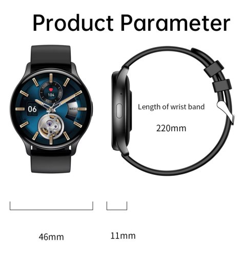 Smartwatch Damski Rubicon RNCF11 AMOLED Bluetooth Call Silver
