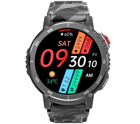 Smartwatch Męski Rubicon RNCF08 Black Moro