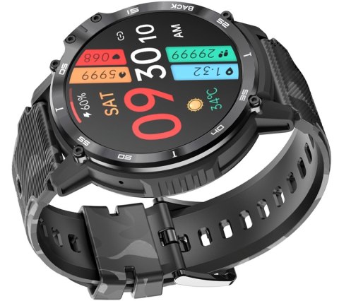 Smartwatch Męski Rubicon RNCF08 Black Moro