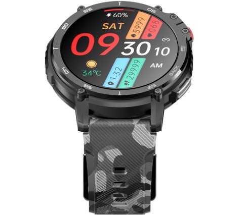 Smartwatch Męski Rubicon RNCF08 Black Moro