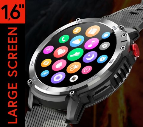 Smartwatch Męski Rubicon RNCF08 Black Moro
