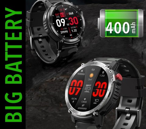 Smartwatch Męski Rubicon RNCF08 Black Moro