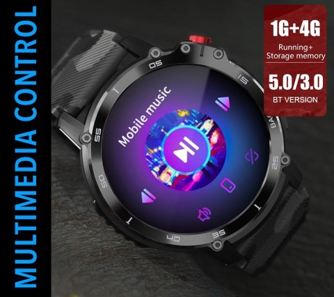 Smartwatch Męski Rubicon RNCF08 Black Moro
