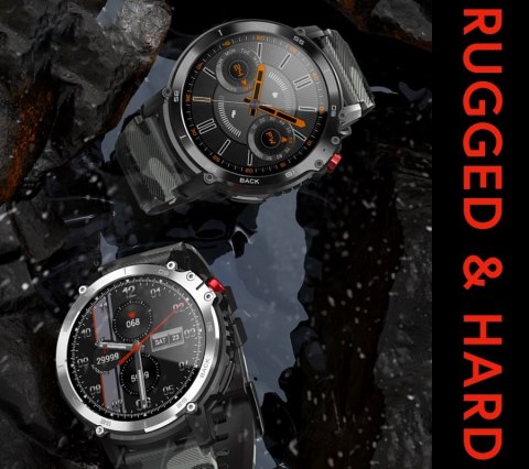 Smartwatch Męski Rubicon RNCF08 Black Moro