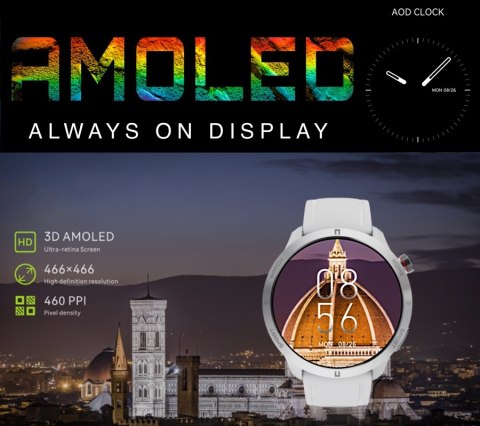 Smartwatch Męski Rubicon RNCF14 AMOLED Bluetooth Call
