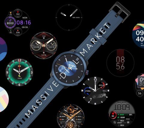 Smartwatch Męski Rubicon RNCF14 AMOLED Bluetooth Call