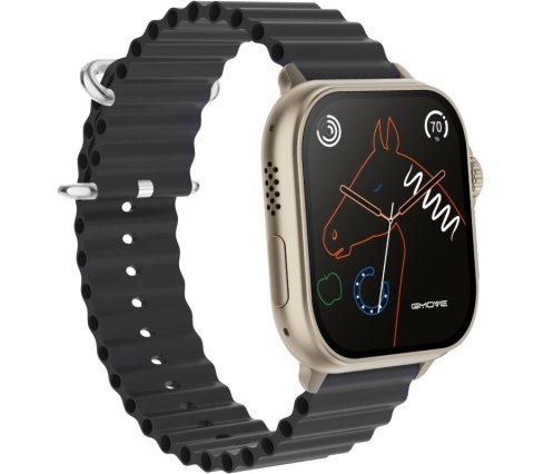 Smartwatch Męski Rubicon RNCF17 Tytan/Black Bluetooth Call