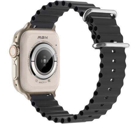 Smartwatch Męski Rubicon RNCF17 Tytan/Black Bluetooth Call