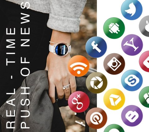 Smartwatch Rubicon RNCF14 Silver White