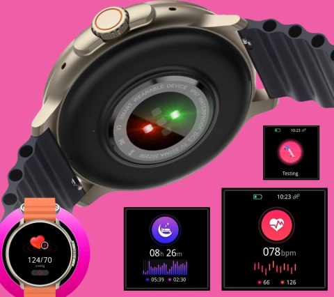 Smartwatch Rubicon RNCF15 Tytanowy Czarny