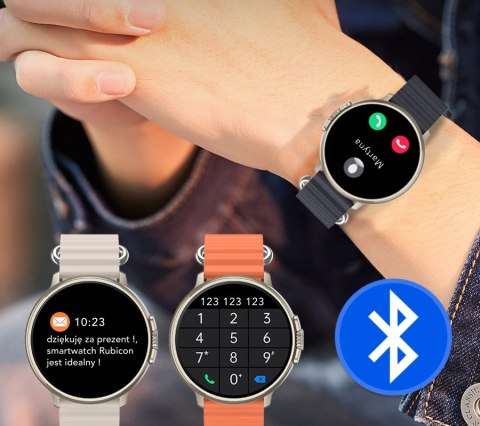 Smartwatch Rubicon RNCF15 Tytanowy Czarny