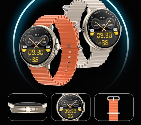 Smartwatch Rubicon RNCF15 Tytanowy Czarny