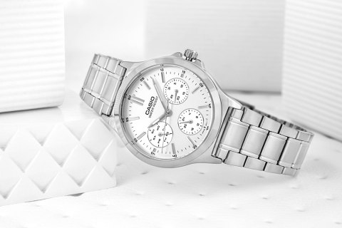 Zegarek Damski Casio LTP-V300D-7AUDF Stalowa Bransoleta