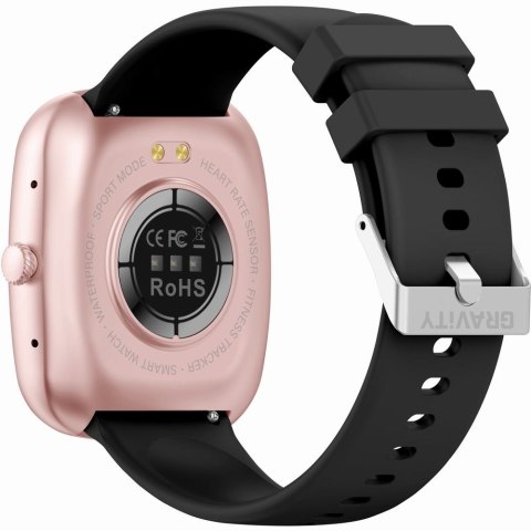 Smartwatch Damski Gravity GT18-1 Różowe Złoto + 2 Paski