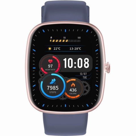 Smartwatch Damski Gravity GT18-3 Różowy + Granatowy Pasek
