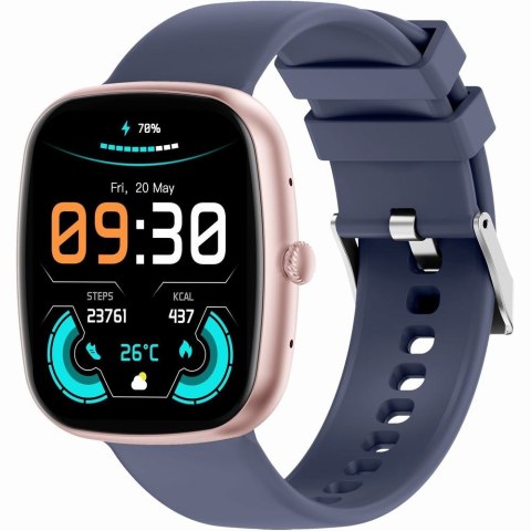Smartwatch Damski Gravity GT18-3 Różowy + Granatowy Pasek