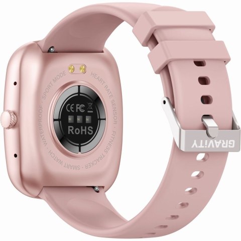 Smartwatch Damski Gravity GT18-3 Różowy + Granatowy Pasek
