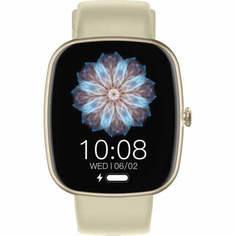 Smartwatch damski Gravity GT18-7 beżowy + dodatkowy czarny pasek