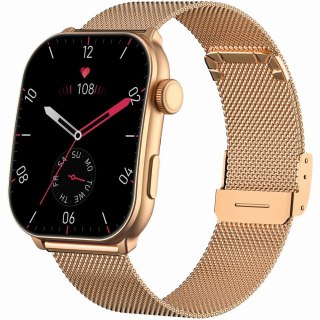 Smartwatch Damski Gravity GT28-8 Różowe Złoto + Bransoleta