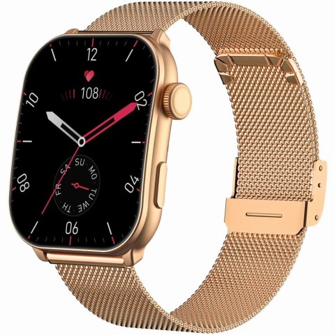 Smartwatch Damski Gravity GT28-8 Różowe Złoto + Bransoleta