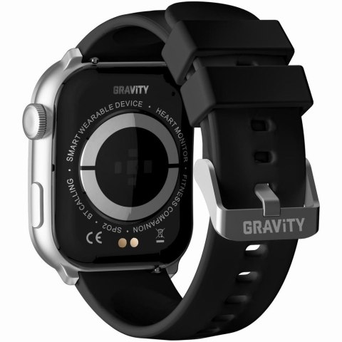 Smartwatch Damski Gravity GT28-9 Czarno-Srebrny + Bransoleta