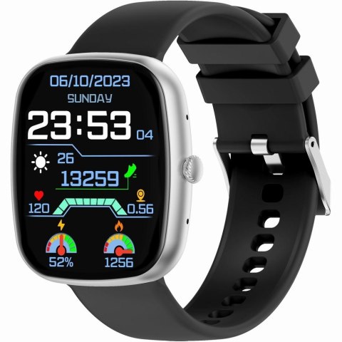 Smartwatch Męski GRAVITY GT18-4 Srebrny z dwoma paskami